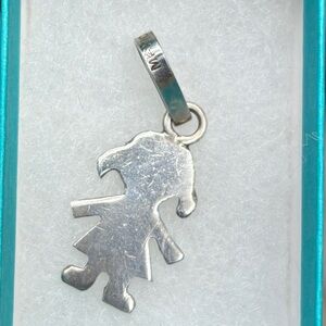 Vintage Mexico Sterling Girl Charm Pendant